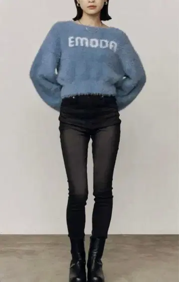 emoda 블랙 데님 M