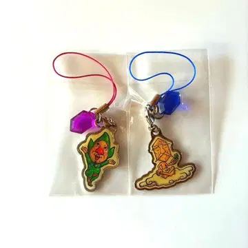 당시품 모기타테 친쿠루 바라색 루피랜드 스트랩 2개 세트