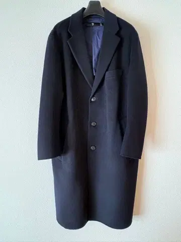 [ 새상품급 ] +J 유니클로 캐시미어 체스터 코트 질 샌더 네이비 M