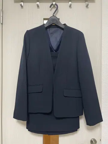 네이비 스커트 수트 빅 사이즈 17ABR