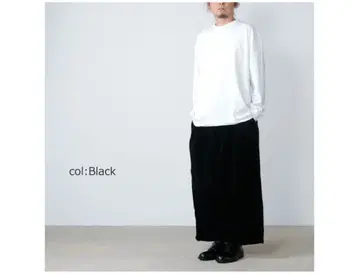 is-ness BALLOON CORDUROY EZ PANTS black