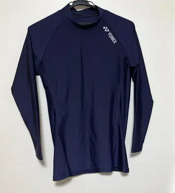 YONEX 하이넥 긴팔 셔츠 STBF1015 색상: 네이비 블루