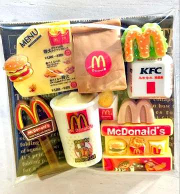 가챠 파우치 패스트푸드 데코레이션 부품 데코 부품