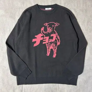 새상품급 그라니프 라무 찹 니트 스웨터 그레이