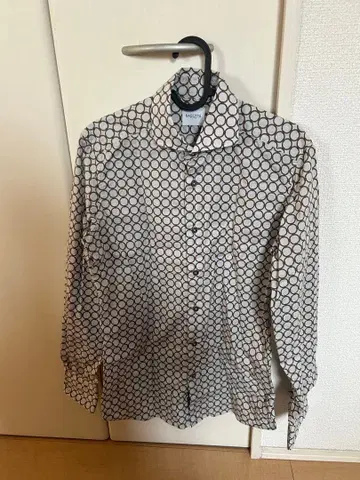 WALTER 원형 무늬 긴팔 셔츠 S