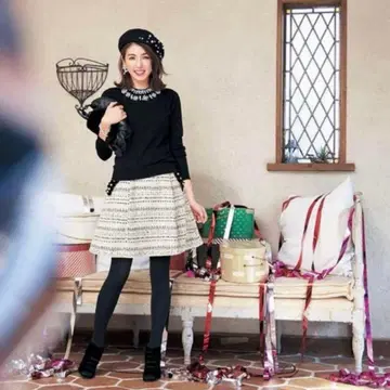 chesty 펄 트위드 스커트 S 사이즈