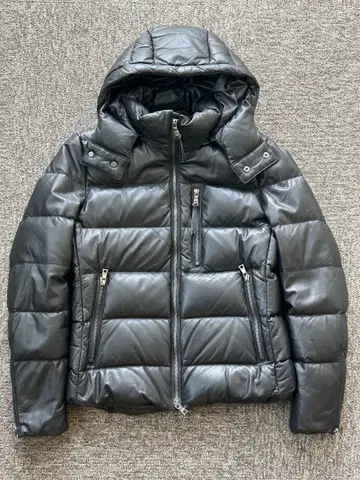 EPOCA UOMO 가죽 다운 블루종 SIZE 46 M 상당