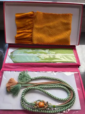 [ 성인식 ] 허리띠, 오비 장식 천, 레이어트 카라 3세트