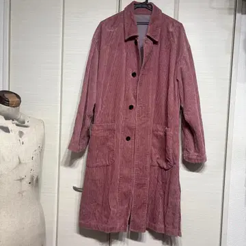 GLOSTER 코듀로이 롱 체스터 코트