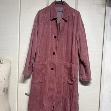 GLOSTER 코듀로이 롱 체스터 코트