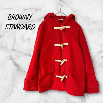 BROWNY STANDARD 더플 코트 레드 아우터 자켓