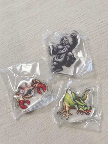 드래곤 퀘스트 미니 아크릴 블록 3개 세트