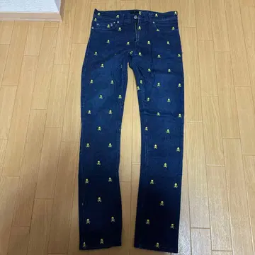 midwest 603 스컬 자수 스키니 데님 팬츠