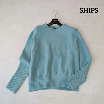 새상품급 SHIPS 쉽스 니트 울 캐시미어 소매 리브 풀오버