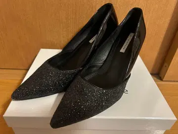 글리터 라메 파티 펌프스