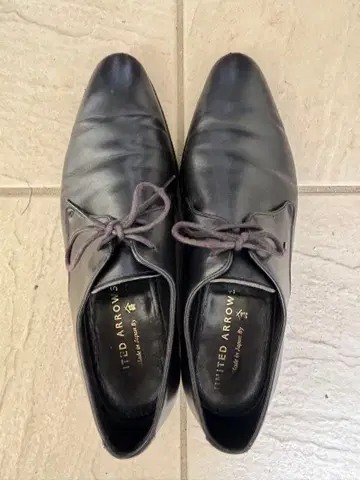 산요 산초 UNITED ARROWS 별주 블랙 드레스 슈즈 7D