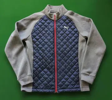 PUMA 퀼팅 자켓 네이비/그레이