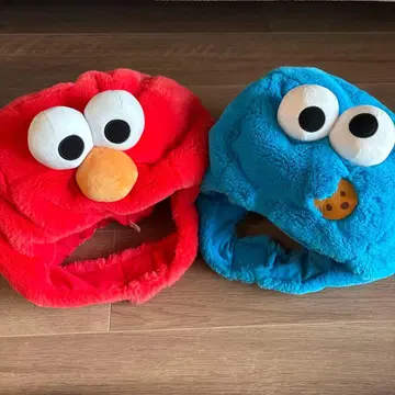 엘모 쿠키 몬스터 모자 세트