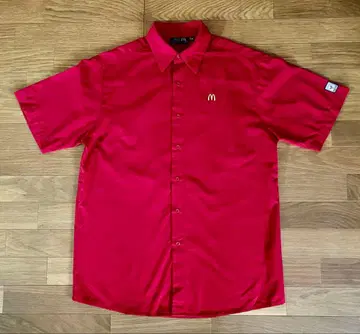 맥도날드 반팔 셔츠 레드 남성용 M