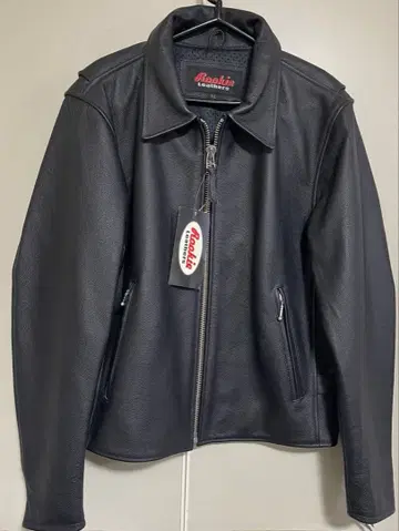 Rookie Leathers 블랙 가죽 자켓 LL
