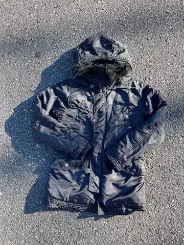 Y2K 00s 퍼 모즈 코트 그런지 기믹