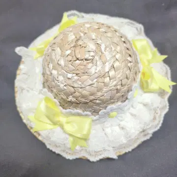 인형용 스트로 햇 리본 포함