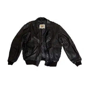 천연 가죽 가죽 자켓 빈티지