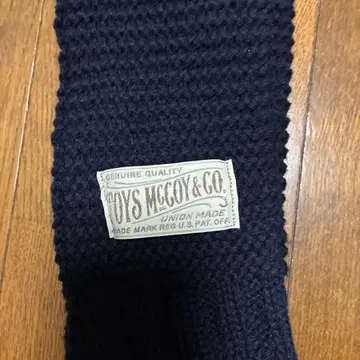 TOYS McCOY 네이비 니트 머플러