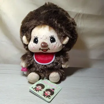 몬치치 통통 손안에 쏙 봉제 인형 브라운 레드 스타일