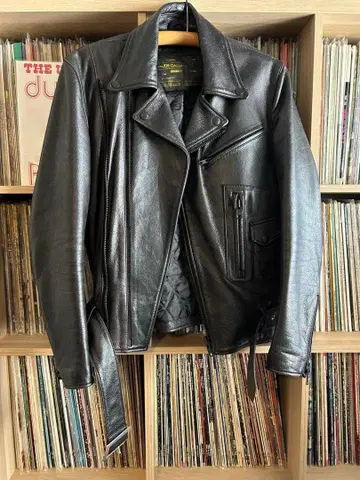 RUDE GALLERY 루드 갤러리 올 블랙 더블 가죽 자켓