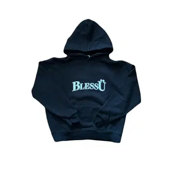 BlessU 블랙 후드티