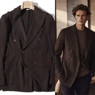 De Petrillo 데 페트릴로 더블 테일러드 자켓 44 S