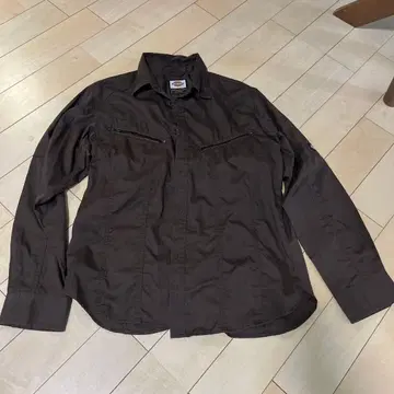 Dickies 브라운 긴팔 셔츠 L 사이즈