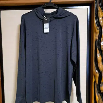 택 포함! adidas 후드 부착 티셔츠 L 카본/블랙