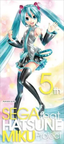 하츠네 미쿠 Project DIVA 5주년 기념 극세사 타월