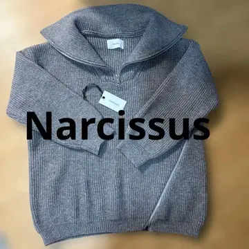 Narcissus 그레이 스웨터 지퍼 포함
