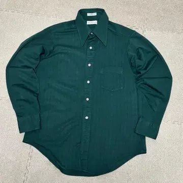 [ Di LORENZO ] 다크 그린 스트라이프 긴팔 셔츠