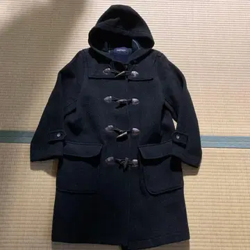 이스트 보이 더플 코트 블랙 두꺼운 원단