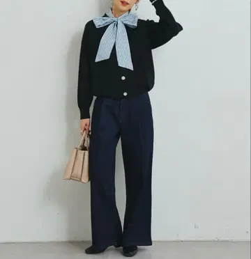 [ 새상품 ] un dix cors 하이퍼 스트레치 와이드 데님