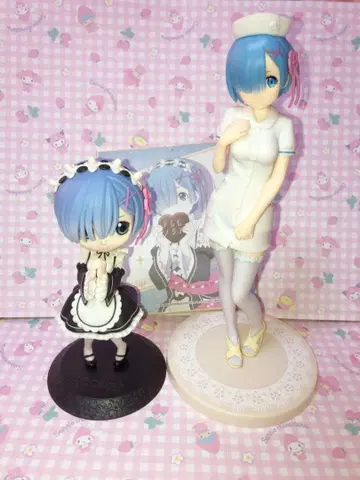 리제로 렘 피규어 세트 색지