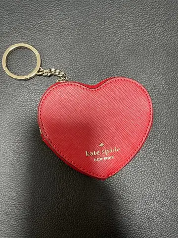 케이트 스페이드 하트형 코인 케이스 빨간색
