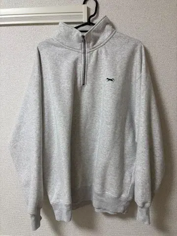 THE FOX 그레이 하프 지퍼 트레이닝복