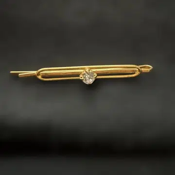 골드 넥타이핀 크리스탈 장식