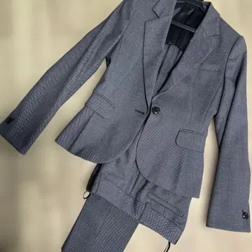 AOKI LES MUES 그레이 수트 상하의 세트