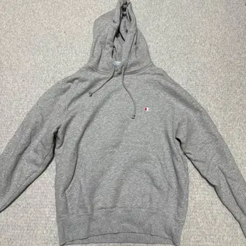 Champion 그레이 후드 부착 후드티