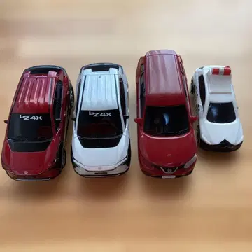 도요타 bz4X 미니카 빨간색 화이트 엑스트레일 순찰차