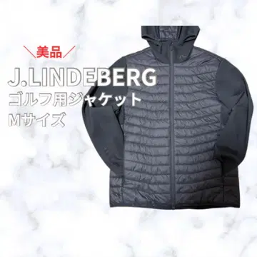 J.LINDEBERG 블랙 후드 부착 자켓