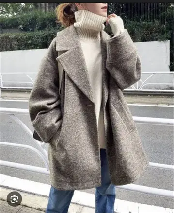 Spick & Span W 슬라이버 헤링본 코트 36