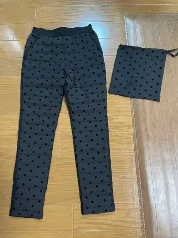 PICCIN 피칭 M 사이즈 플로키 도트 다운 팬츠