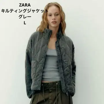 ZARA 퀼팅 자켓 그레이 L